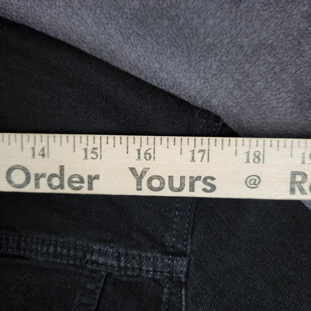 Levis Trucker Jacket Mens Small Faded Black Denim Button Front 72334-0223
